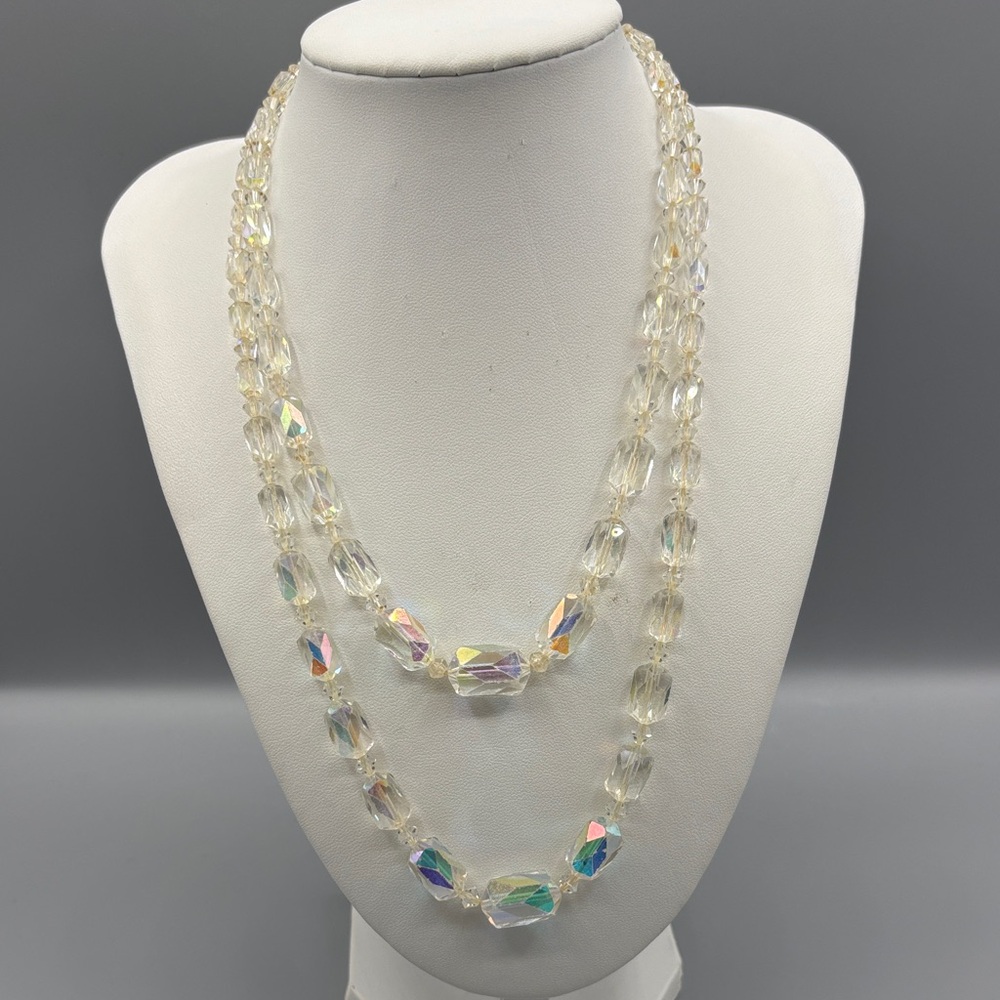 Elegant Aurora Borealis Crystal Beaded Necklace JP427